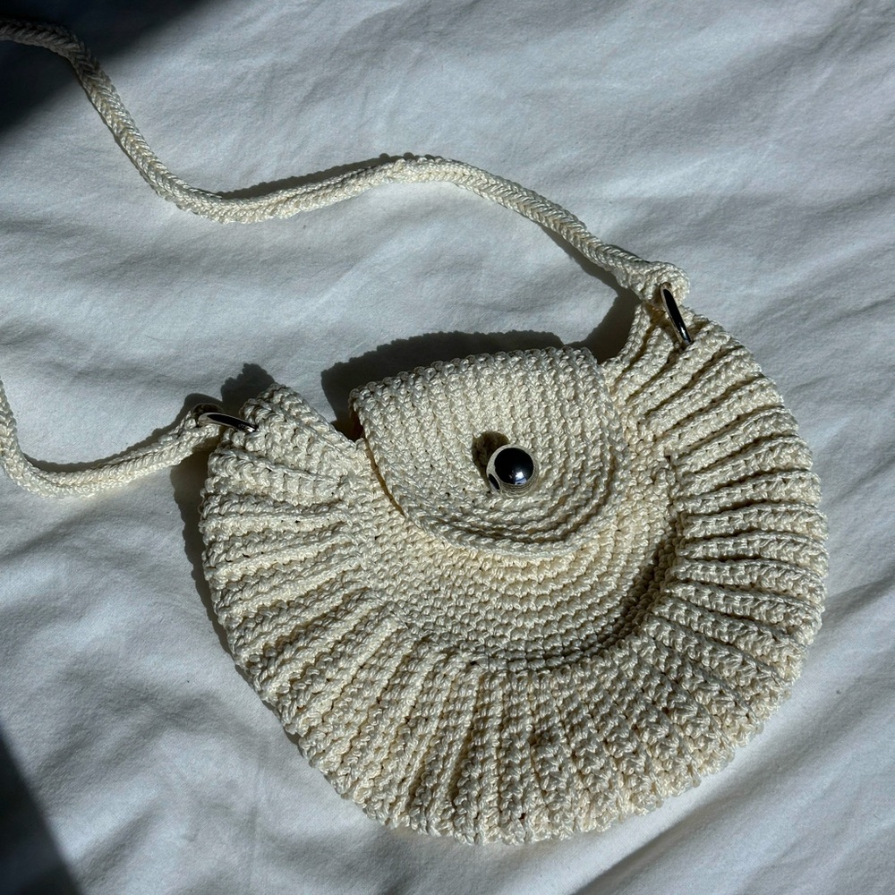 Handmade crochet handbag